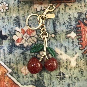 Coach Cute Cherry Keychain Bag Charm